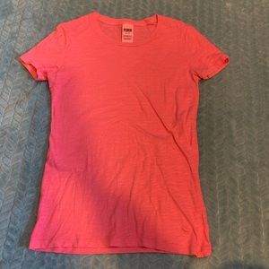 Bright pink T-shirt